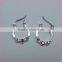 Best Selling Beautiful Pink Rhinestone Zinc Alloy Earring Set