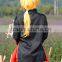 Facotry Whosale Synthetic Fiber Yellow Bob Cosplay Wig