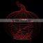 3D Optical Illusion Pumpkin Night Lamp Night Light 10 Colorful LEDs Ultra-thin Acrylic Light Panel AA Battery or DC 5V