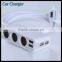 6.8A 3 Socket Cigarette Lighter Quick Rapid Usb Charger