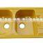 Marble Double Sink/Double Sinks Kitchen/ acrylic solid surface resin stone kitchen sink,solid surface double bowl kitchen sink