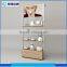 Various shop showroom beauty products multilayer wooden display shelf