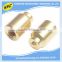 China manufacturer OEM high precision hollow threaded brass bolt and screw