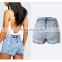 Wholesale 2016 Summer Fashion Woman Denim Jeans Skirt Pants Ladies Vogue New Design Zipper Back High Waist Shorts Women