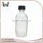 60ml boston round glass bottles clear with cap