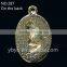zinc alloy metal paint pendant engraved picture on pendant used for garment/shoe pendant-287