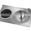 RV Stainless Steel One Burner Gas Stove Integrated With Induction Cooker And Sink GR-217
