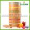Bamboo Salad Bowls With Color Silicone Ring Outside