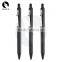 KKPEN Black retractable ball pen with personalized logo