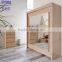 Antique white bedroom furniture european wooden wardrobe