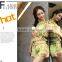 Fashion leisure vacation three-piece sexy sweet floral beach swimwear swimsuit