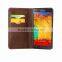 for Galaxy Note 5 Genuine Leather Case, Leather Case Pouch with Foldable Stand for Samsung Galaxy Note 5
