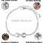 925 sterling silver letter x mystery symbol bracelet for women