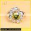 Jingli Jewelry Flower Shape Silver Ring With Citrine (YJ-812)