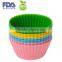 Lifetime Guarantee Cake Tool FDA Silicone Baking Cups in 6 Colors