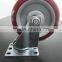 JY-502|Wholesale double Axle PVC Caster|Chrome Plated Caster no brake