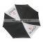Large size golf print your logo black and white color umbrella