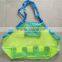 Big Promotional foldable mesh beach toy collection bag for children, beach tote bag