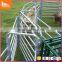 Metal sliver painted horse fence for farm