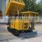 3 tons capacity self dumper full rubber track dumper loading palm