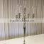 Glass Votive Candelabra Centerpiece, Gold Candelabra For Wedding Decoration