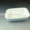 Hot Wholesale rectangle shape glazed ceramic bake plate for daily use stock