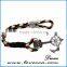 New Design Cheap Custom Jewelry Handmade Multi Color Nylon Nautical Rope Anchor Bracelet for Men