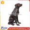 Europe life size animal antique bronze dog statue for garden NTBA-D309A