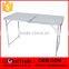 450111 Adjustable Folding Trestle Table Picnic With Portable Carrying Handle 4ft