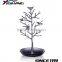 Vintage metal jewelry display tree
