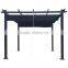3x3m Outdoor Square Easily Assembled Metal Pergola Gazebo
