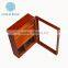 personalized wooden tea box with clear arylic window, tea boxes with compartments wood China