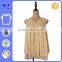 Simple White Lady Sleeveless Casual Crochet Flower Trim Cotton Tank Top