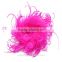 Wholesale Curly Ostrich Feather Puff Artificial Dress Up Hair Bow Clip for Accessories