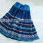 2016 latest trendy A shape nylon short flared hmong skirts