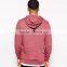 Mans fleece comfortable zipper cut and sew hoodie