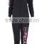 Women's Sporty Embellished Two Piece Active Set with Zip Up Jacket