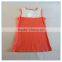 OEM 2016 New Fashion Summer Girls Children Modal Vest, Summer Girls Lace Back Sleeveless Vests Tops Printed Girls Pattern Tops