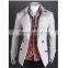 Spring and winter new design casual double breasted mens wool trench coat