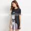 Printed black bow dresses for 15-20 years girls short sleeve tee dress