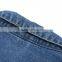 Dark Blue Washed Jeans Women in New Model Down Denim Jacket