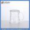LongRun  china High quanlity frosted glass water glass cups with handle glass cups manufacturer travel mugs