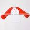 wholesale kids blank t shirt ruffle butts t-shirts 100% cotton ruffle reglan shirt