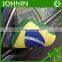 Cheap JOHNIN made Elastic brazil rearview car mirror cover flag