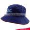 OEM navy blue bucket hat with string flag label bucket hat/sun hat