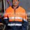 Hi Vis Yellow/Navy 210D Nylon PU Winter Coated Jacket With Padded