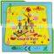 Famous brand 100%cotton magic compressed face towel with cartoon character printing