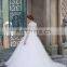 Unique Fashion Ball Gown Sleeveless Sweetheart Neckline Appliqued See Through Back Tulle Wedding Dress 2017