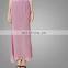 OEM Supply Malaysia Women Baju Kurung Pink Pleated Two Pieces Muslim Ladies Dress Islamic Clothing