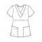 Scrubs tops new fashion hospital uniform for doctor